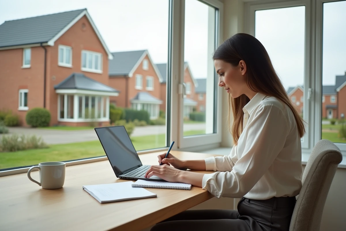 Jeune femme travaillant dans un bureau lumineux