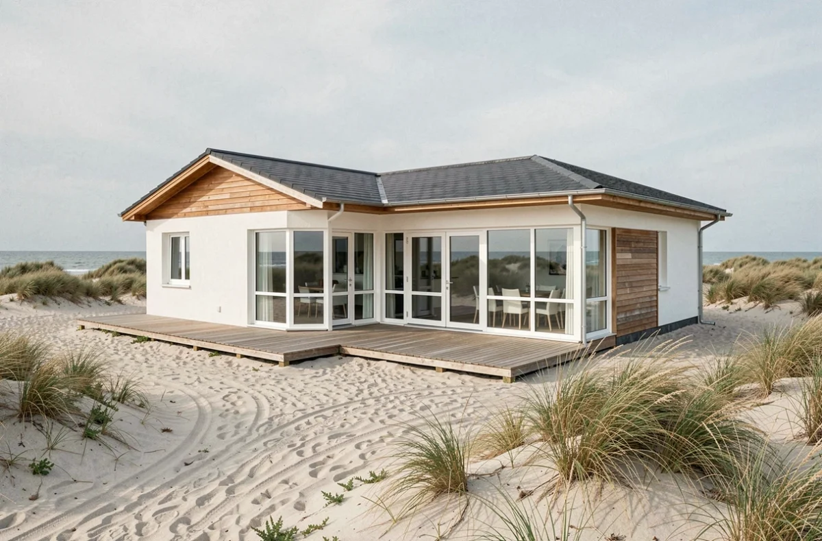 Maison individuelle de style côtier construite par Maisons de l'Atlantique en Loire-Atlantique